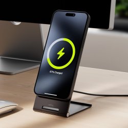 Allity Trådløs oplader, 15WMS, Graphit - AWC-200