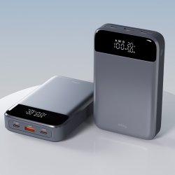 Allity Powerbank, 130W, 19200 mAh - Grå