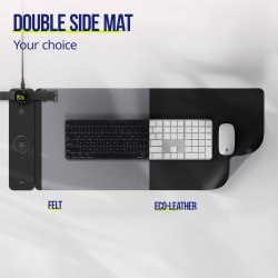 Allity Computermåtte, trådløs opladning 4-i-1, 15W