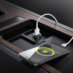 Allity Cigarstik, 1x USB-C, 1x USB-A. 30W - Sort