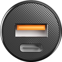 Allity Cigarstik, 1x USB-C, 1x USB-A. 30W - Sort