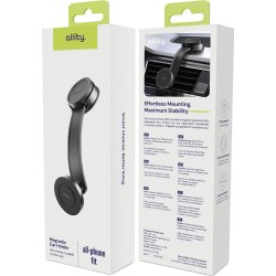 Allity Mobiltelefonholder, Magnetisk, sort - 200MS