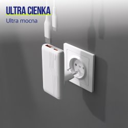 Allity Oplader, 1x USB-C, 1x USB-A, 65W - Hvid