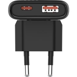 Allity Oplader, 1x USB-C, 1x USB-A, 65W - Sort