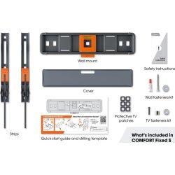 Vogel's TV-vægbeslag, sort - TVM 3295