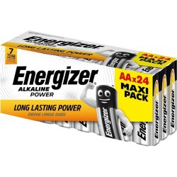 Energizer Alkaline Power AA batterier, 24 stk.