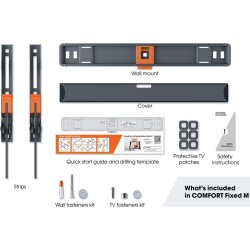Vogel's TV-vægbeslag, sort - TVM 3405