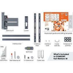 Vogel*s TV-vægbeslag, sort - full motion