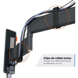 Vogel*s TV-vægbeslag, sort - full motion