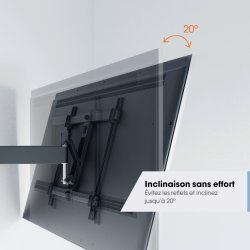 Vogel*s TV-vægbeslag, sort - full motion