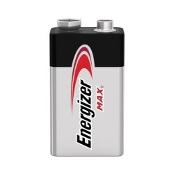 Energizer Max Alkaline 9V batteri, 2 stk.
