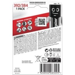 Energizer Silver Oxide 392 knapcelle batteri, 1stk
