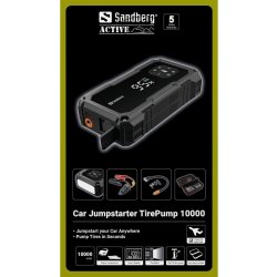 Sandberg Batteristarter til bil - TirePump 10000