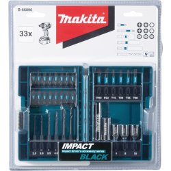 Makita Bor-/bitssæt m/33 dele, Impact Black