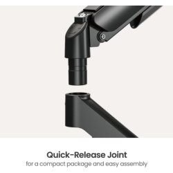 eSTUFF skærmholder, sort - til skrivebord