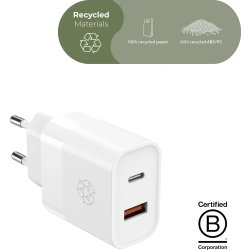 UPSTRÖM Ëssentials 30W USB-A & USB-C Oplader, hvid