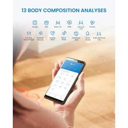 RENPHO Elis Solar 2 Smart Body vægt, sort