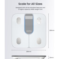 RENPHO Elis 1C Smart Body vægt, hvid