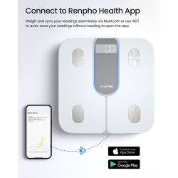 RENPHO Elis 1C Smart Body vægt, hvid