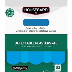 Housegard Detekterbare plastre (2x45 stk)