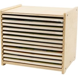 VIGA Puslespilsreol m. 12 puslespil, 12x24 brikker