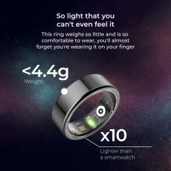 KSIX SMARTRING Black Size Small (59,0)