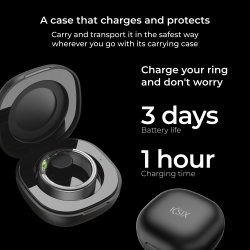 KSIX SMARTRING Black Size Small (59,0)