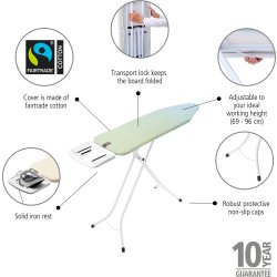 Brabantia Strygebræt B, 124x38 cm, cotton flower