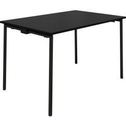 EasyFix Kantinebord 180x90 cm, Sort/Sort