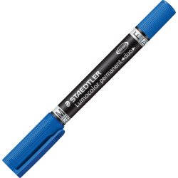 Staedtler 348 Duo Permanent Marker | Blå