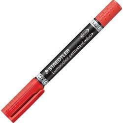 Staedtler 348 Duo Permanent Marker | Rød