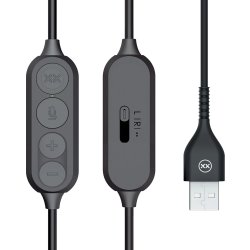 Mixx Headset Stereo H1u Kablet USB-A, sort