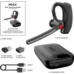 Mixx Headset Mono B10c Opladningsbase Dongle UC