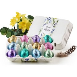 Æggebakke med 12 stk indpakkede luksusæg, 100 g