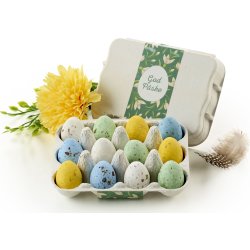Æggebakke med 12 stk belgiske fugleæg, 130 g