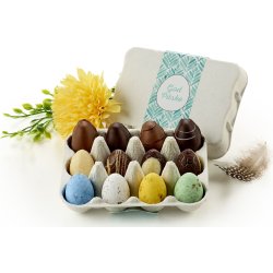 Æggebakke med 12 stk blandede påskeæg, 120 g