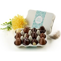 Æggebakke med 12 stk marcipan påskeæg, 115 g