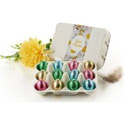 Æggebakke med 12 stk pralineæg, 60 g