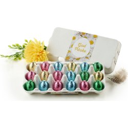 Æggebakke med 18 stk pralineæg, 90 g
