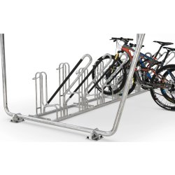 Siegen Cykelskur, S16, til forankring, galv.