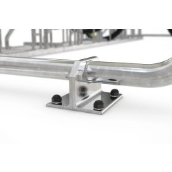 Siegen Cykelskur, S18, til forankring, galv.