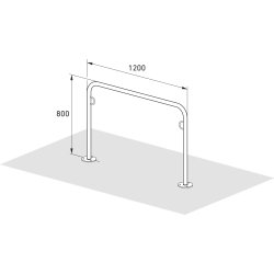 Trust Cykelstativ 31, 125x80x4,8mm, til forankring