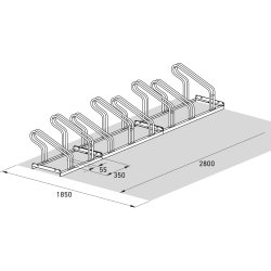 2000 Cykelstativ, 2058, 8 cykler