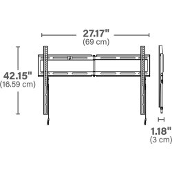 SECURA TV Ophæng 42-98", Sort