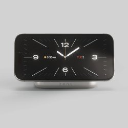 Zens Qi2 15w Magnetisk Natbord Oplader, hvid