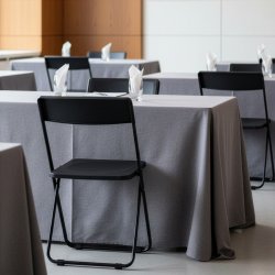 Slim klapstol sort H78xD51xB44 cm