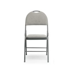 Forte klapstol m/polstret sæde og ryg, grå