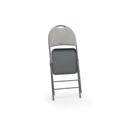 Forte klapstol m/polstret sæde og ryg, grå