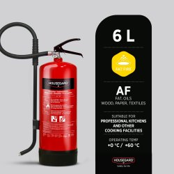 Housegard Fedt Brandslukker | 6 L | Rød