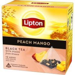 Lipton Sort te m. Peach/Mango, 20 breve